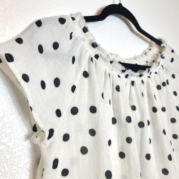 GENERATION LOVE Julia Polka Dots Top in Black and White - Picture 9 of 12